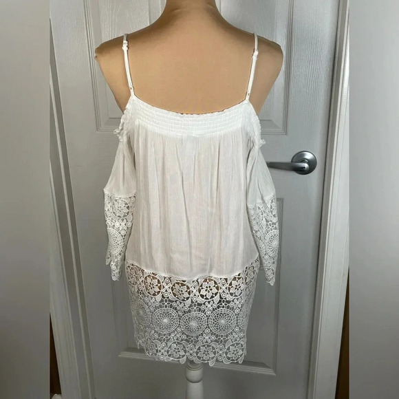 SOCIALITE LONG-SLEEVE BOHO‎ LACE TOP SMALL - Picture 9 of 9